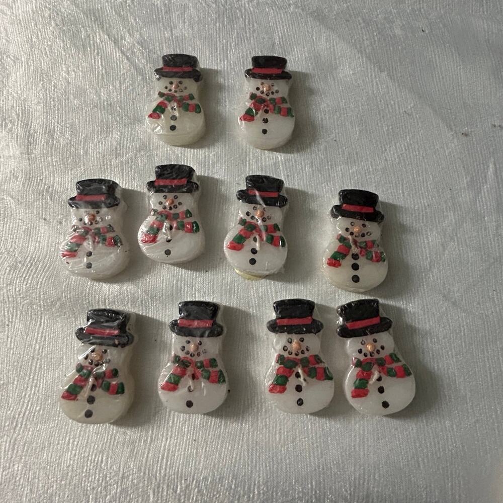 Snowmen candles